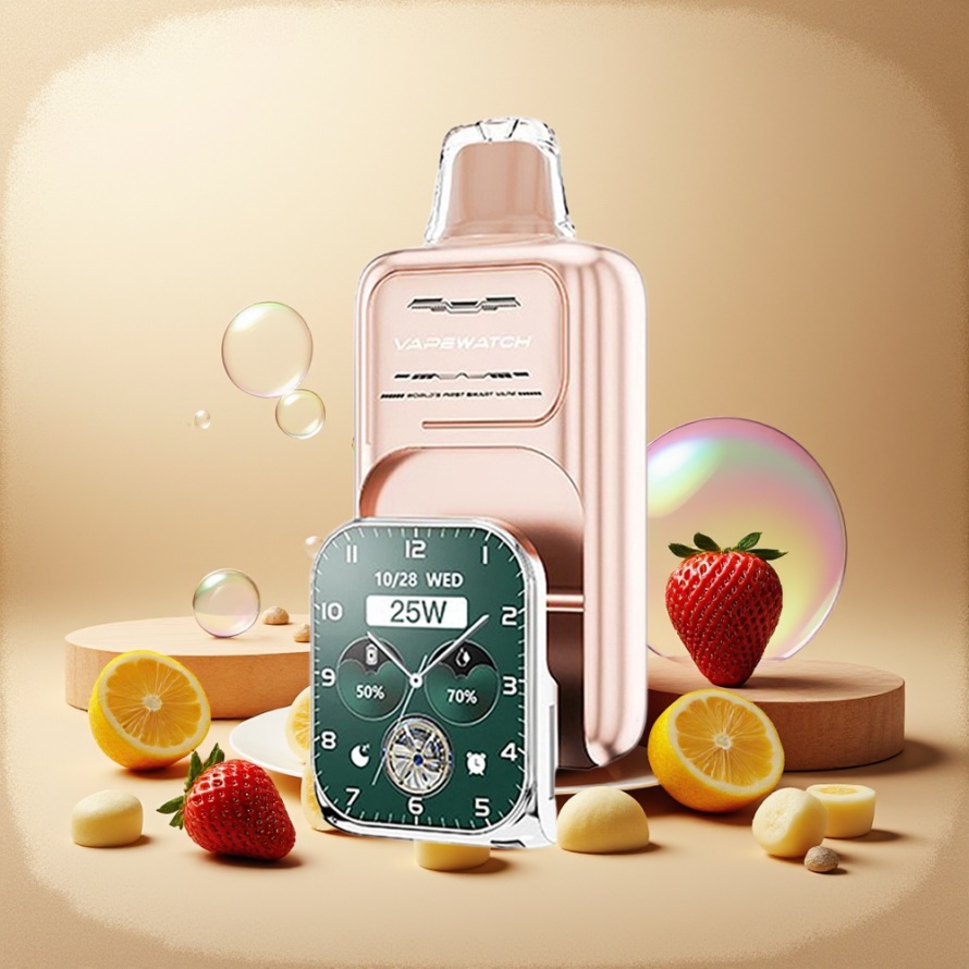 JNR VapeWatch 30000 PuffsEngångs Vape Jordgubb Banan 1000mAh 19mL svensk grossist