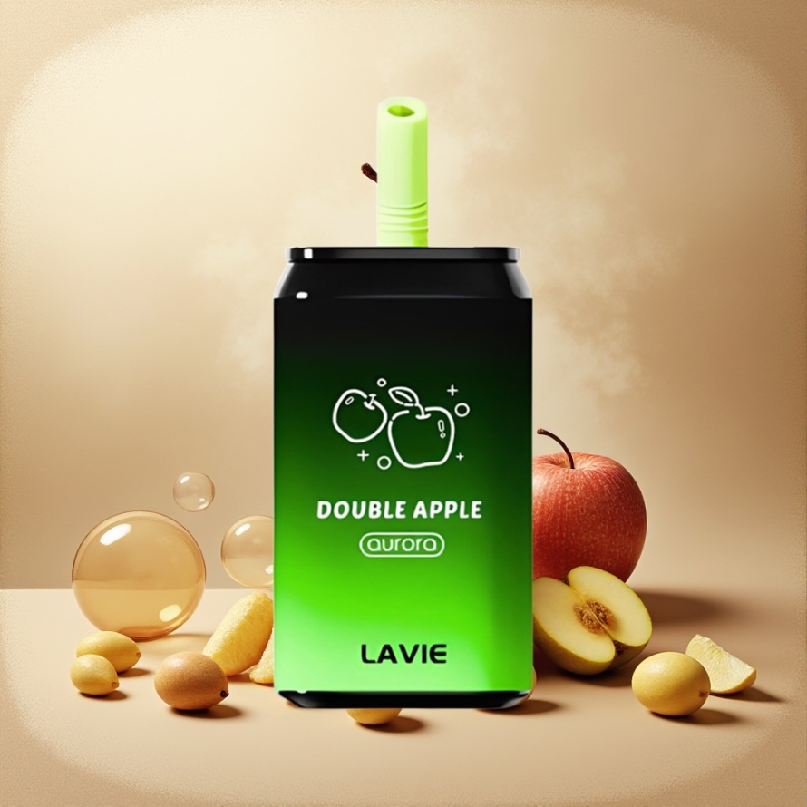 LAVIE Aurora 11000 Puffs Svensk GrossistEngångs Vape Dubbel Äpple 22ML 650mAh Type C