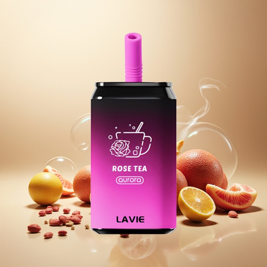 LAVIE Aurora 11000 Puffs Svensk GrossistEngångs Vape Ros té med 22ML & Type C