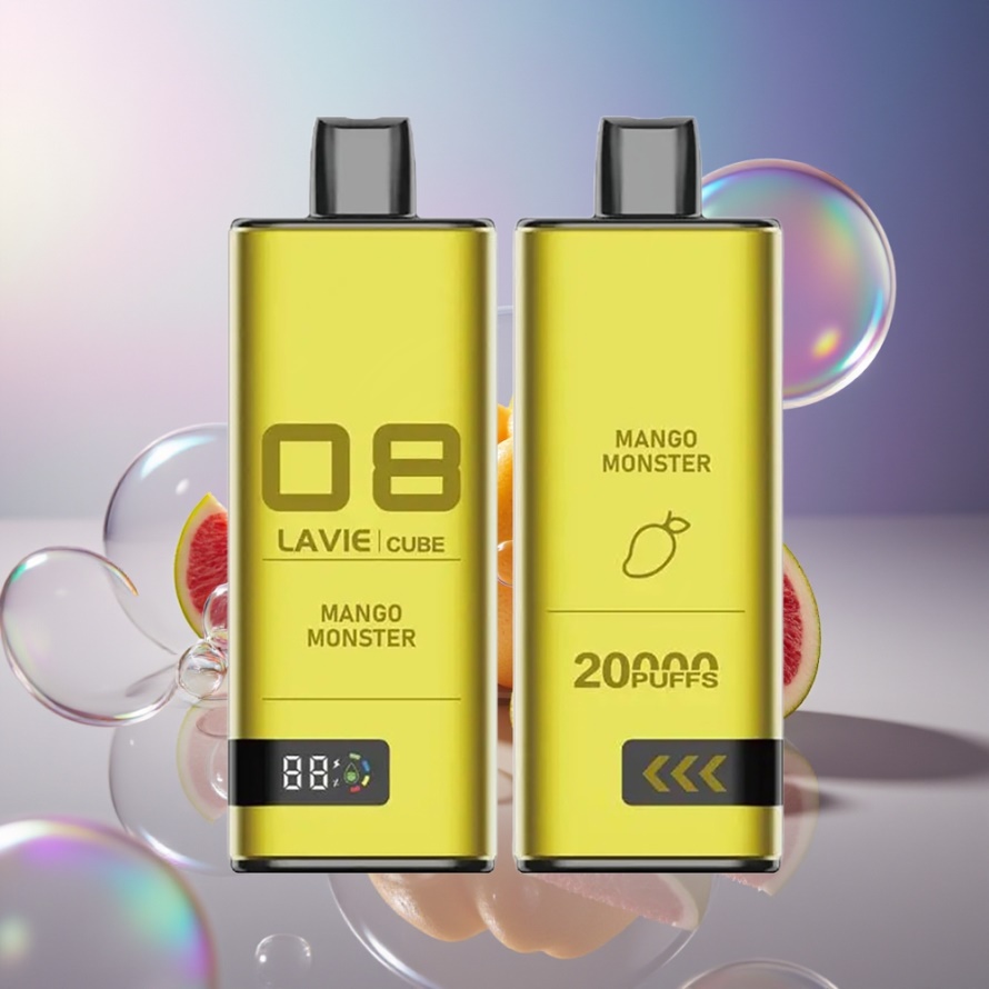 Lavie Cube 20000 Puffs Engångs Vape Mango Monster 28ML Type C svensk grossist
