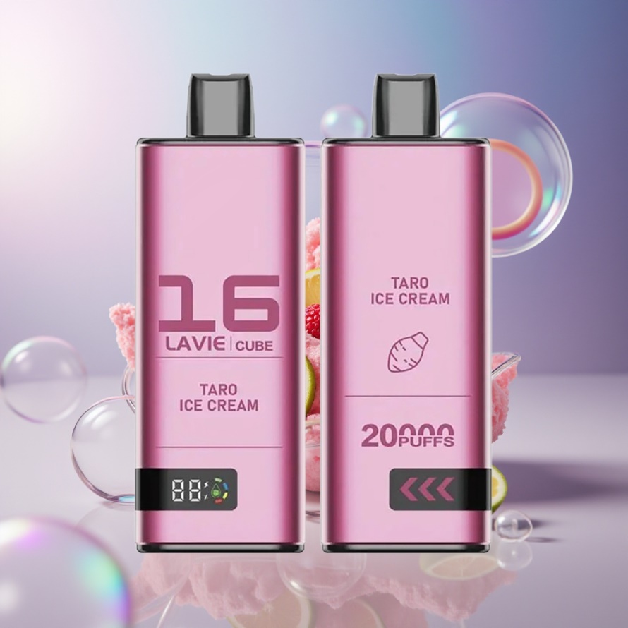 Lavie Cube 20000 Puffs Engångs Vape Tårta Glass svensk grossist 28ML 600mAh Type C