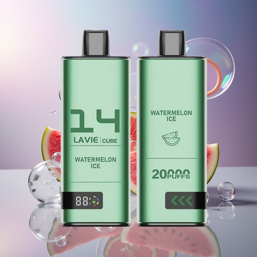 Lavie Cube 20000 Puffs Engångs Vape Vattenmelon Is 28ML 600mAh Svensk Grossist