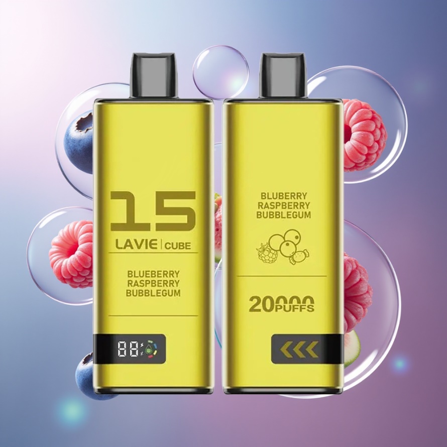 Lavie Cube 20000 Puffs Engångsvape Blåbär Hallon Tuggummi 28ML Svensk Grossist
