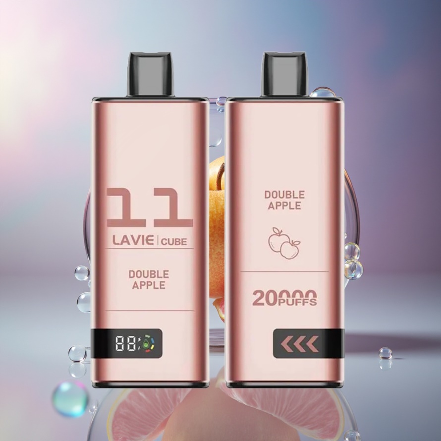 Lavie Cube 20000 Puffs Engångsvape Dubbel Äpple 28ML Type C svensk grossist