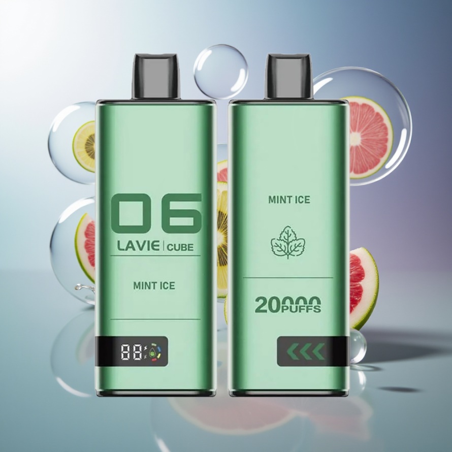 Lavie Cube 20000 Puffs Engångsvape Mint Is (28ML, Type-C) svensk grossist