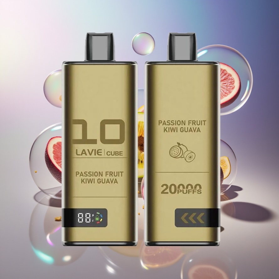 Lavie Cube 20000 Puffs Svensk Grossist Engångs Vape Passionsfrukt Kiwi Guava 28ML 600mAh
