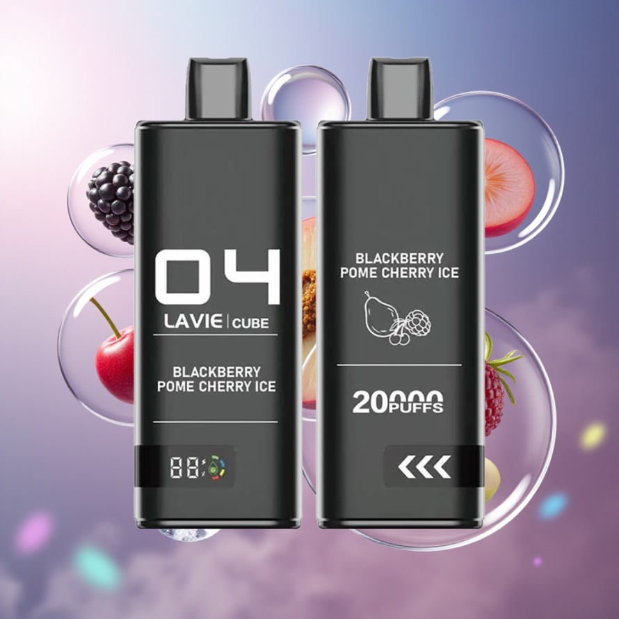 Lavie Cube 20000 Puffs Svensk Grossist Engångsvape 28ML Björnbär Pomerans Körsbär Is