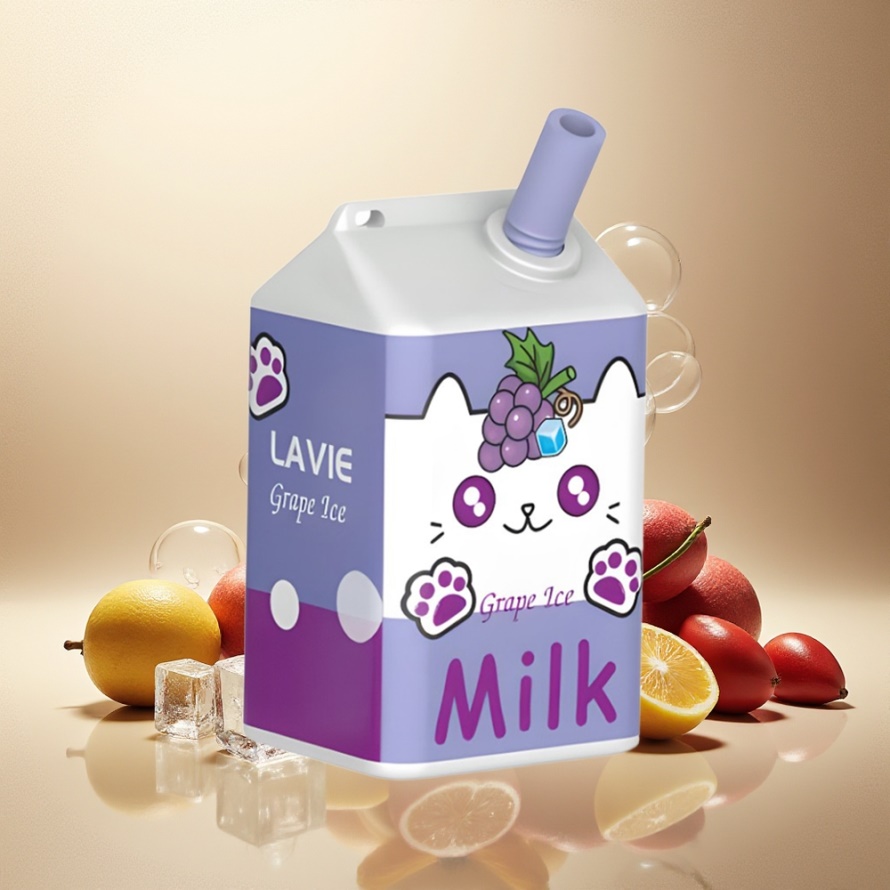LAVIE Milk 7000 Puffs Svensk GrossistEngångs Vape Druvis (16ML, 600mAh)