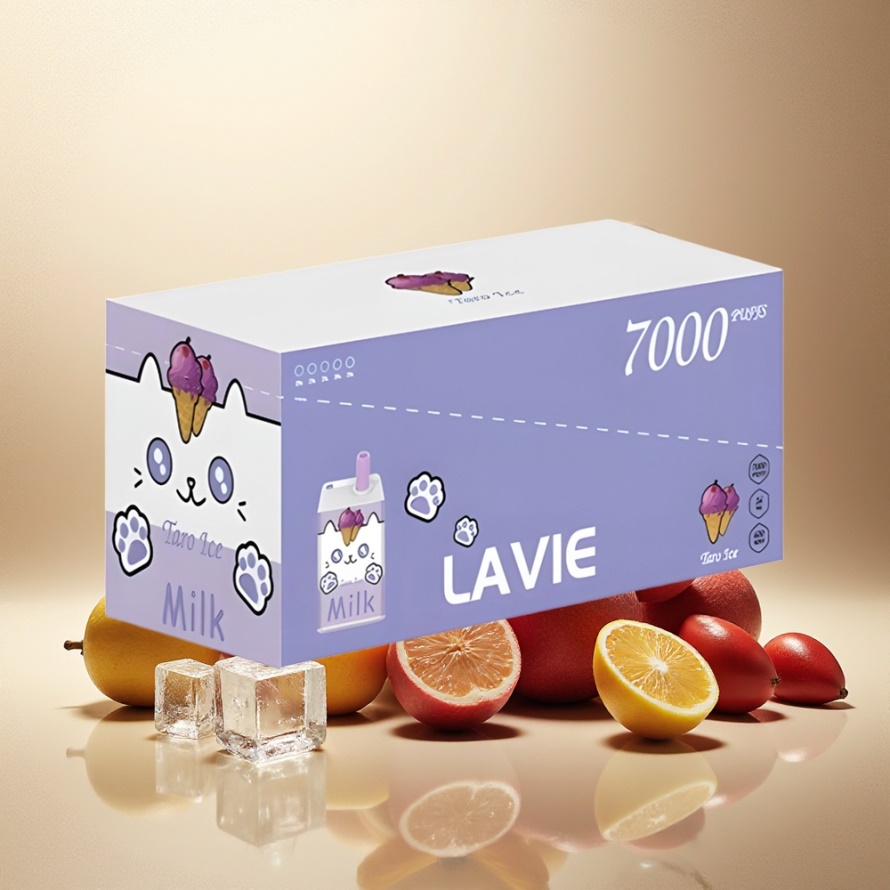 LAVIE Milk 7000 Puffs Svensk GrossistEngångs Vape Druvis (16ML, 600mAh)