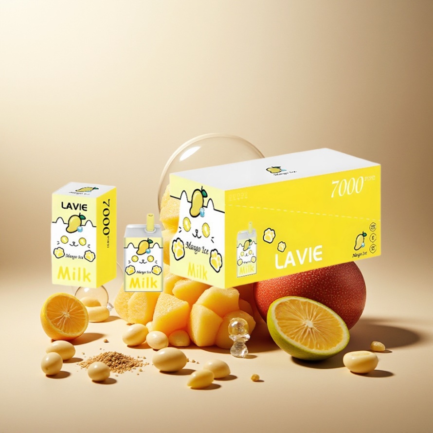 LAVIE Milk 7000 Puffs Svensk GrossistEngångs Vape Mango Is 16ML 600mAh Type C