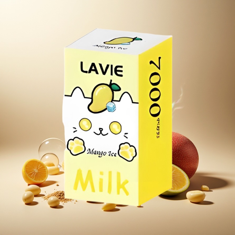 LAVIE Milk 7000 Puffs Svensk GrossistEngångs Vape Mango Is 16ML 600mAh Type C