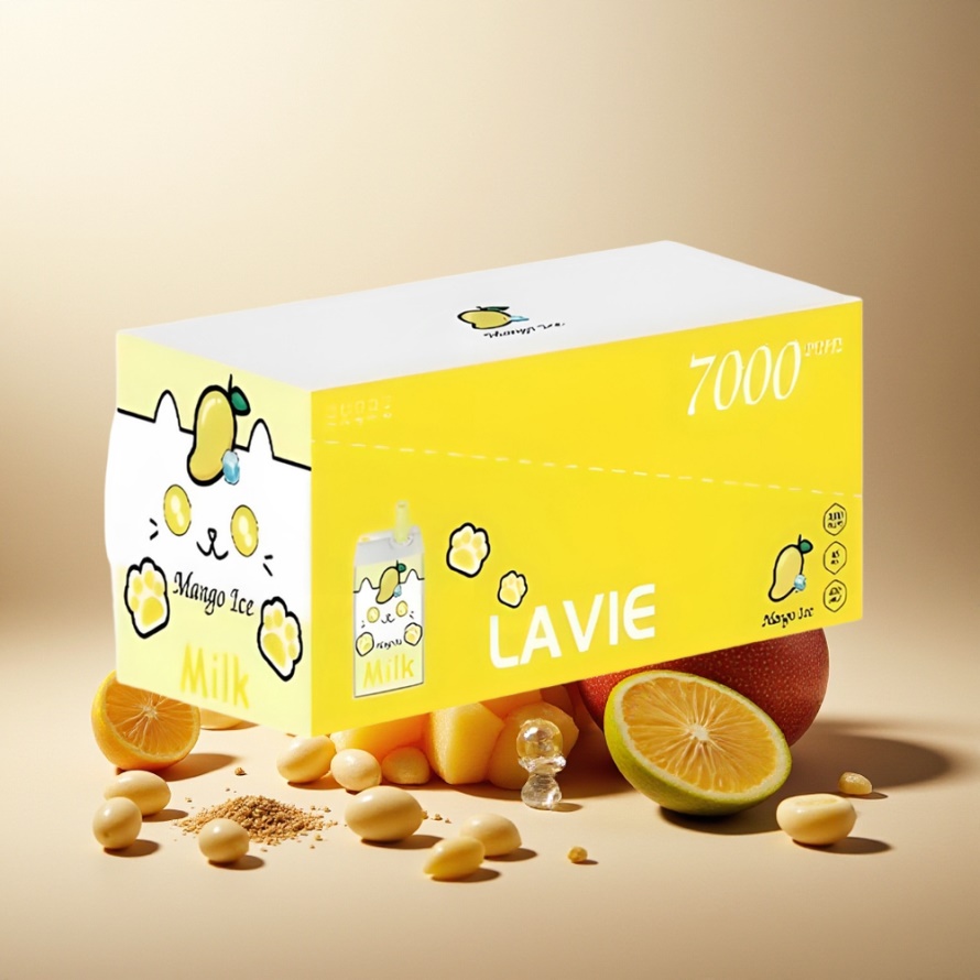 LAVIE Milk 7000 Puffs Svensk GrossistEngångs Vape Mango Is 16ML 600mAh Type C