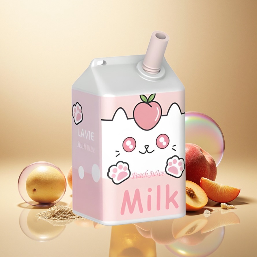 LAVIE Milk 7000 Puffs Svensk GrossistEngångs Vape Persikjuice 16ML 600mAh Type C