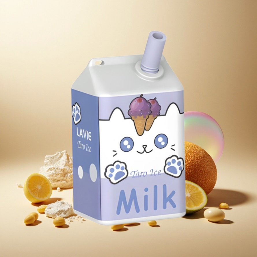 LAVIE Milk 7000 Puffs Svensk GrossistEngångs Vape Taro Is 16ML 600mAh Typ C