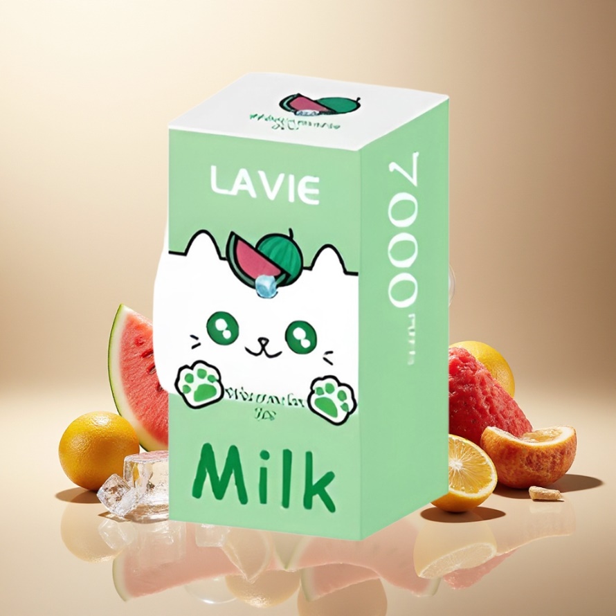 LAVIE Milk 7000 Puffs Svensk GrossistEngångs Vape Vattenmelon Is 16ML 600mAh