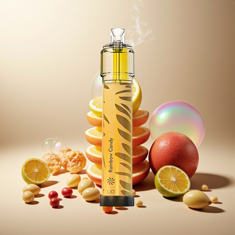 LIO Bee Lit 2500 PuffsEngångs Vape Regnbågens Godis 1300mAh svensk grossist