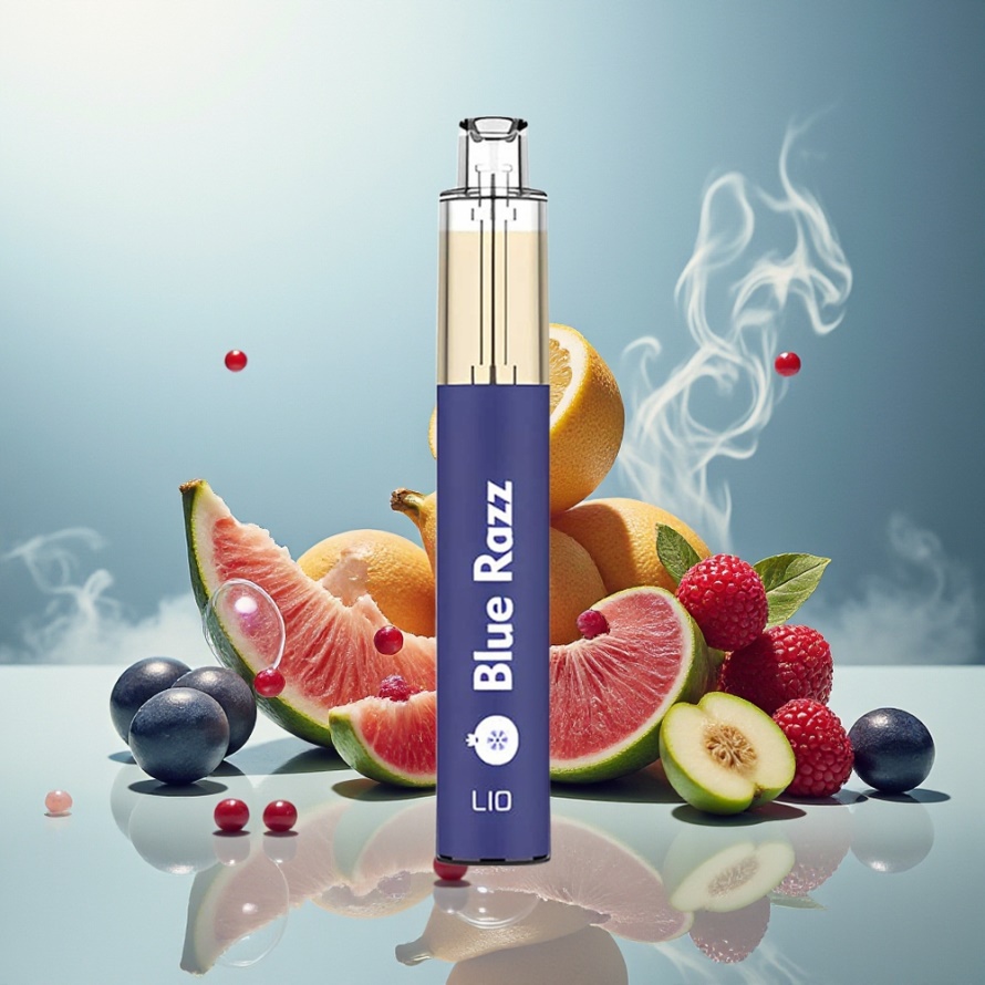 LIO BEE Engångs Vape Blå Hallon 3.5ml 650mAh svensk grossist