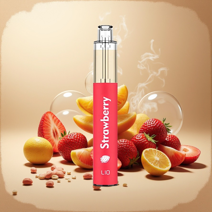 LIO BEE Engångs Vape Jordgubb 16 Svensk Grossist 650mAh 3.5ml