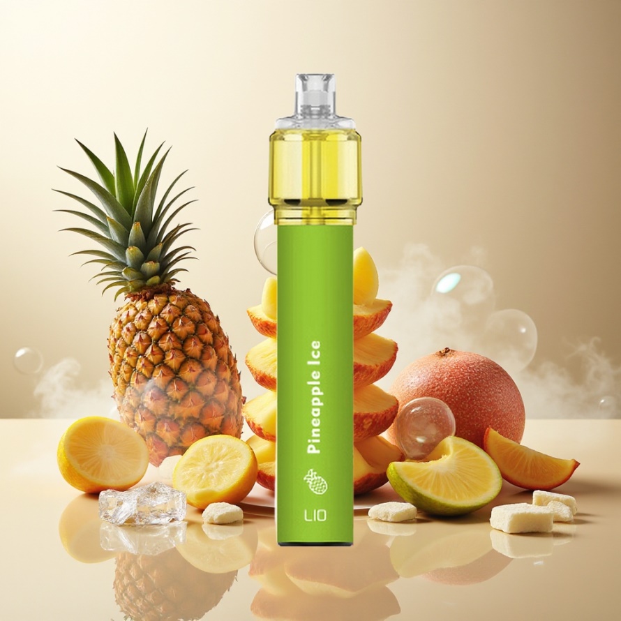 LIO Bee18 Max 2500 PuffsEngångs Vape Ananas Is svensk grossist 1300mAh 6.5ml