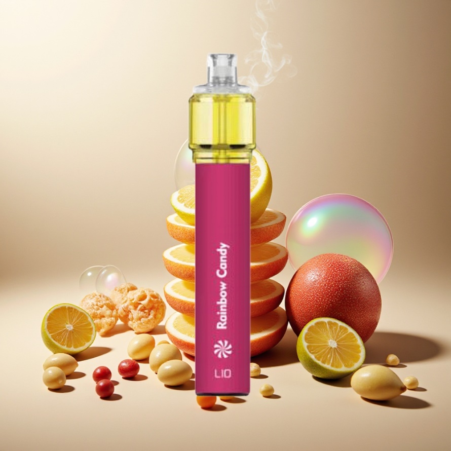 LIO Bee18 Max 2500 PuffsEngångs Vape Regnbågsgodis 1300mAh svensk grossist
