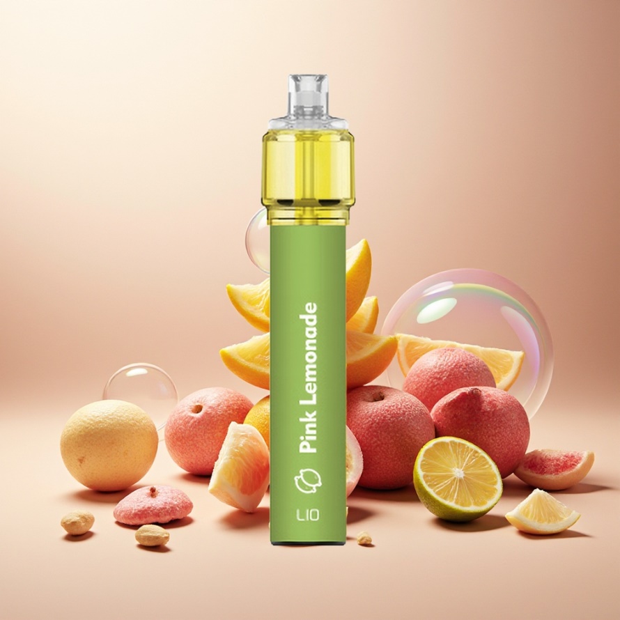 LIO Bee18 Max 2500 PuffsEngångs Vape Rosa Citron (1300mAh, 6.5ml) svensk grossist