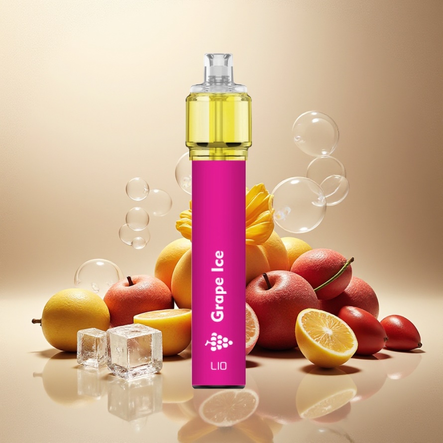 LIO Bee18 Max 2500 PuffsEngångs Vape Vinis (Grape Ice) svensk grossist 1300mAh