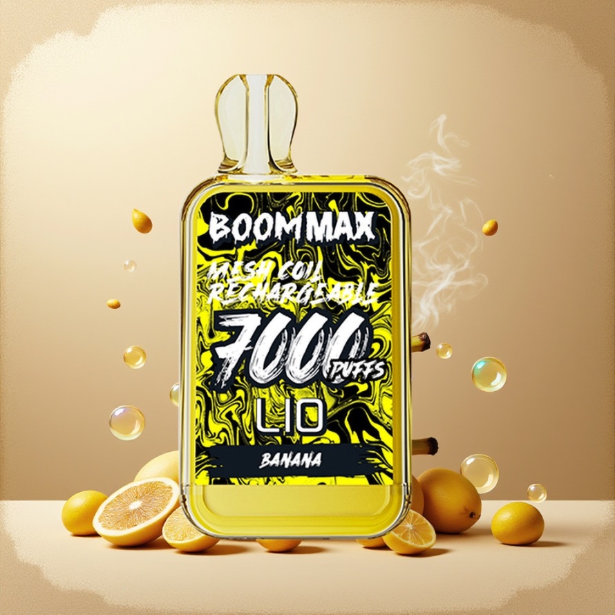LIO BOOM MAX 7000 Puffs Engångs Vape Banana 15ml 650mAh svensk grossist