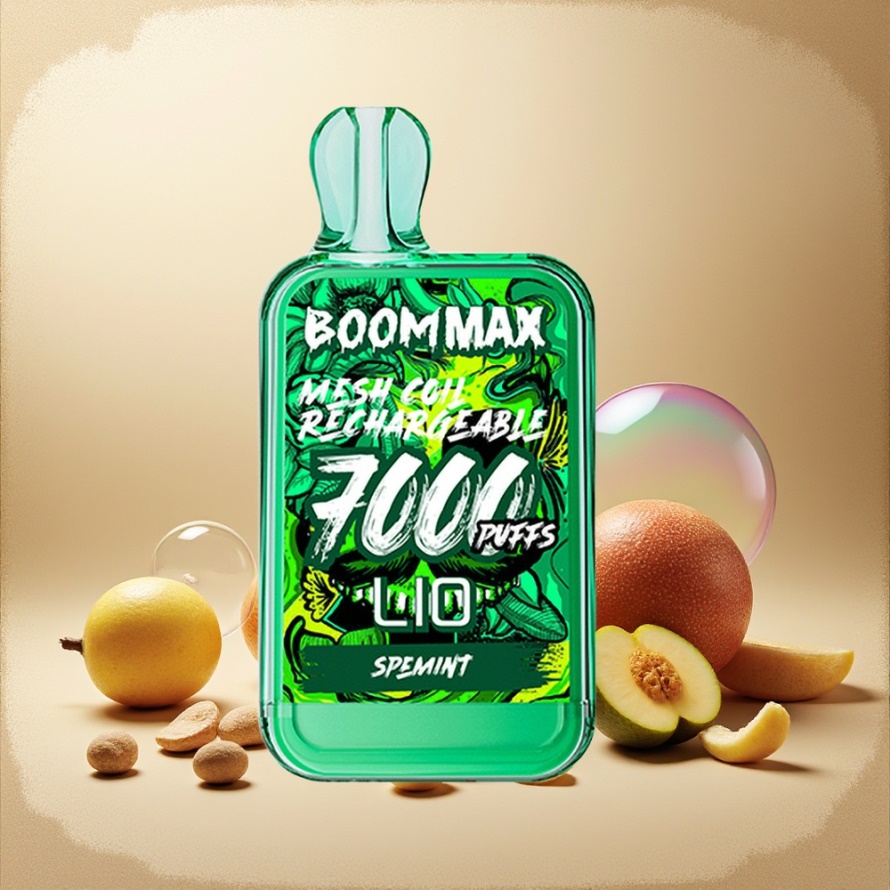 LIO BOOM MAX 7000 Puffs Svensk GrossistEngångs Vape Spemint 15ml 50mg Type-C