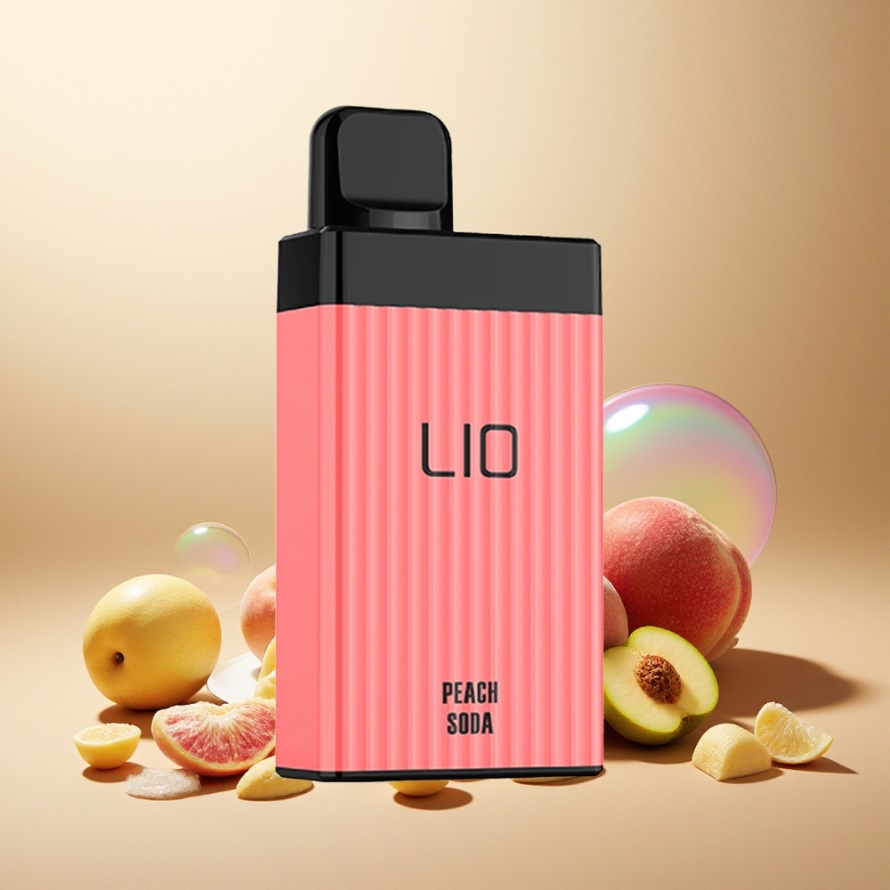 LIO BOXX 4000 PuffsEngångs Vape Persika Soda Svensk Grossist 650mAh Typ-C 10ml