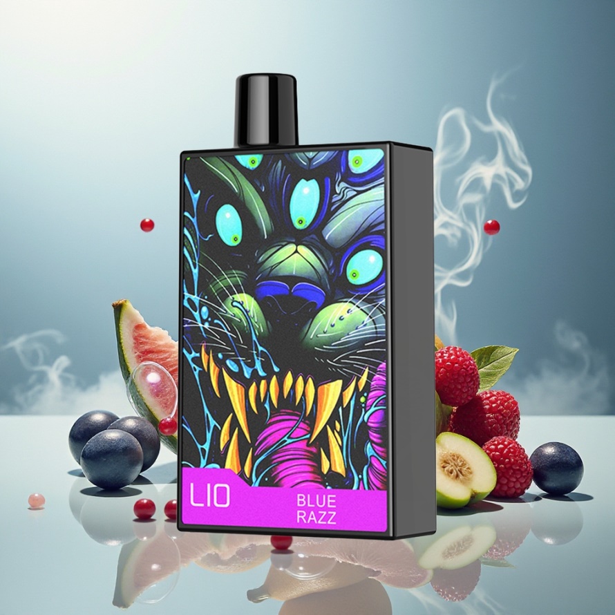 LIO CAPO 4500 PuffsEngångs Vape Blå Hallon 12ml 600mAh Svensk Grossist