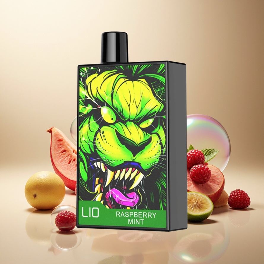 LIO CAPO 4500 PuffsEngångs Vape Hallonmynta – Svensk Grossist – 12ml / 600mAh / Typ-C-laddning