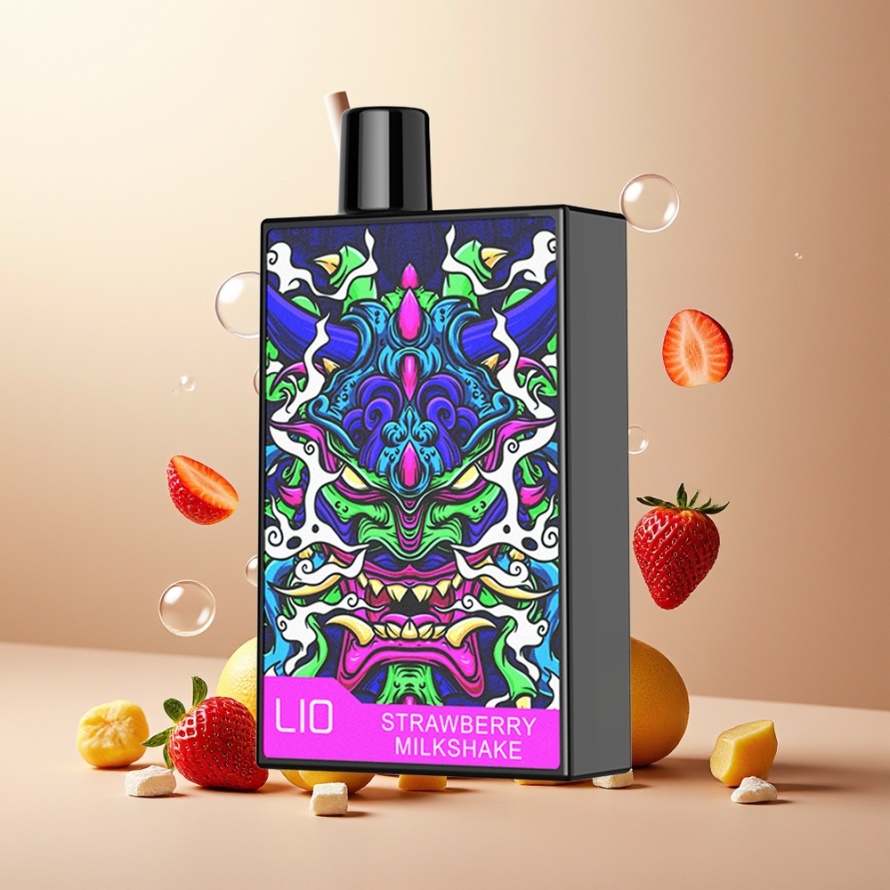 LIO CAPO 4500 PuffsEngångs Vape Jordgubbmilkshake 12ml 600mAh svensk grossist