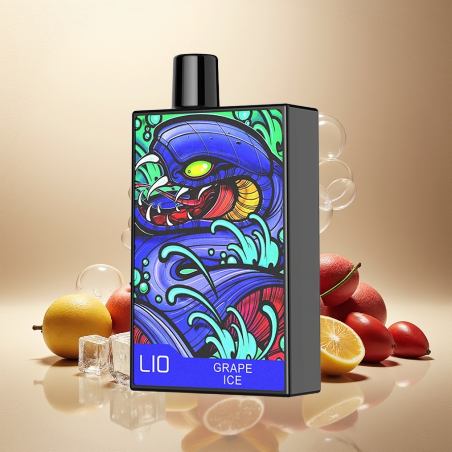 LIO CAPO 4500 PuffsEngångs Vape Vinis (Grape Ice) 12ml 600mAh Type-C svensk grossist