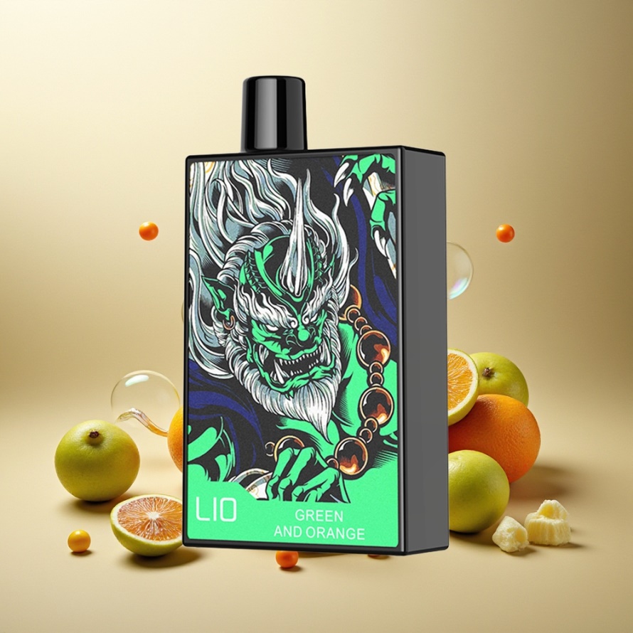 LIO CAPO 4500 Puffs Engångsvape Grön och Orange Svensk Grossist 12ml 50mg MESH Coil