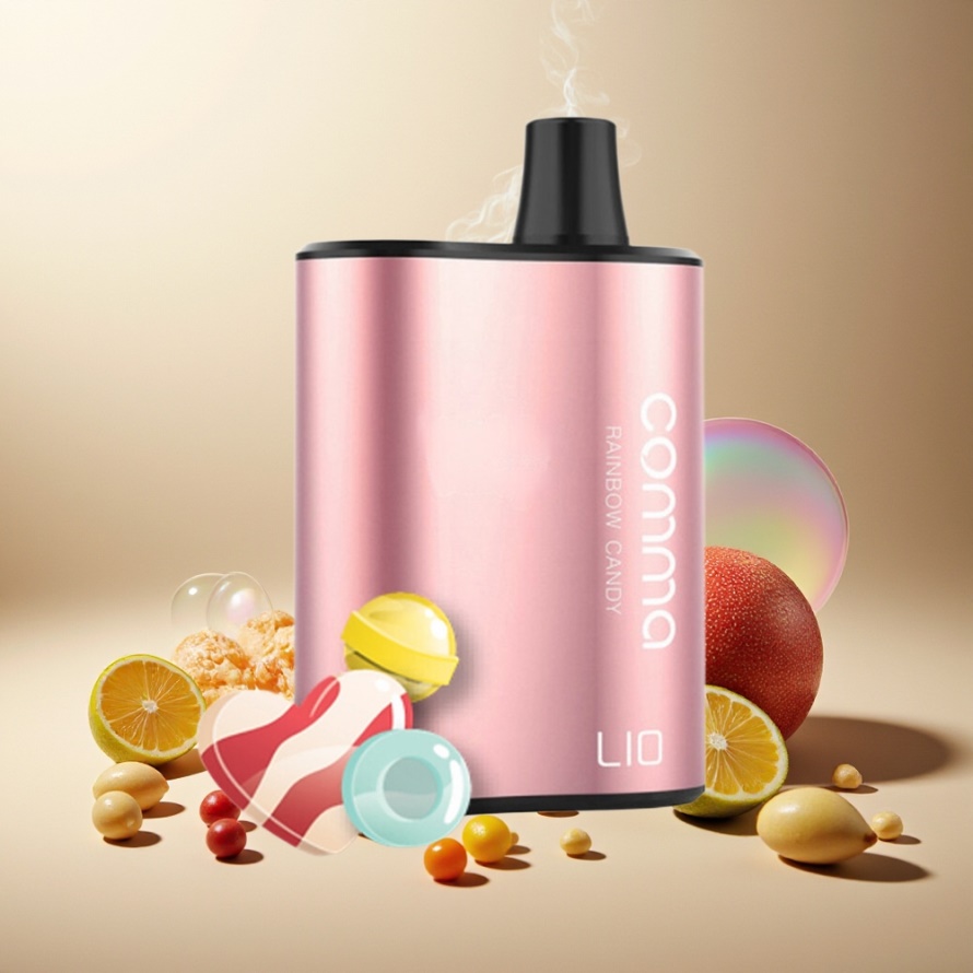 LIO COMMA 5000 PuffsEngångs Vape Regnbågsgodis 15ml 900mAh svensk grossist