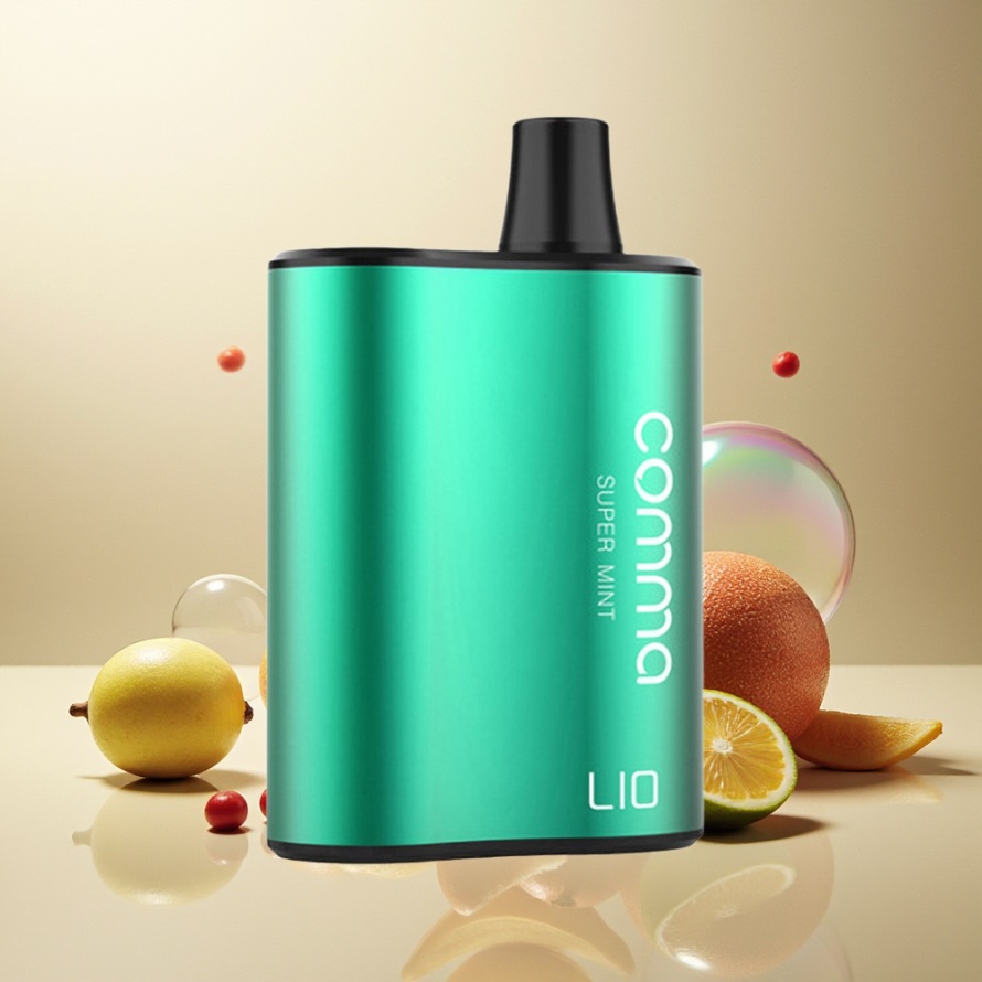 LIO COMMA 5000 PuffsEngångs Vape Super Mynta (15 ml, 900mAh) – svensk grossist