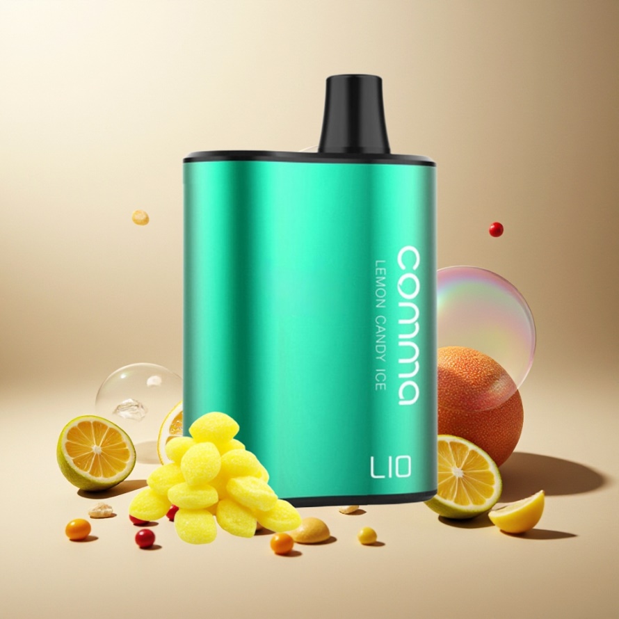 LIO COMMA 5000 Puffs Engångs Vape Citron Godis Is 15ml 900mAh Svensk Grossist