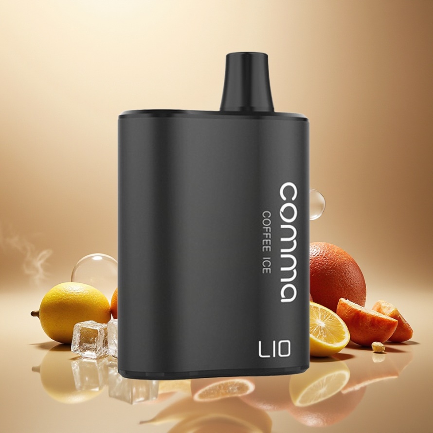 LIO COMMA 5000 Puffs Engångsvape Kaffe Is 15ml 900mAh Svensk Grossist