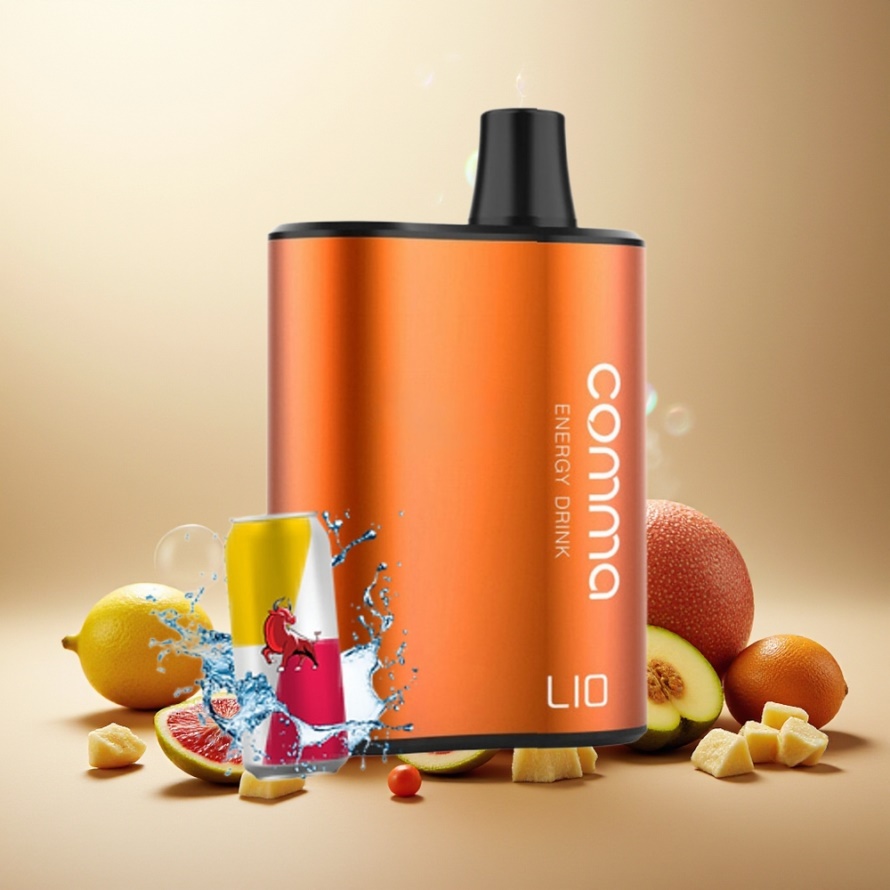 LIO COMMA 5000 Puffs EngergidryckEngångs Vape Svensk Grossist 900mAh Type-C 15ml
