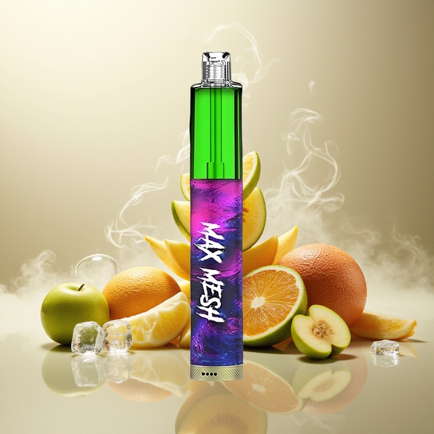 LIO Max Mesh 3000 PuffsEngångs Vape Gröntäpple Menthol Is Svensk Grossist 10ml 1000mAh