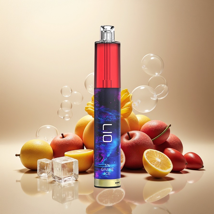 LIO Max Mesh 3000 Puffs Engångsvape Vinterns Grape svensk grossist 10ml 1000mAh