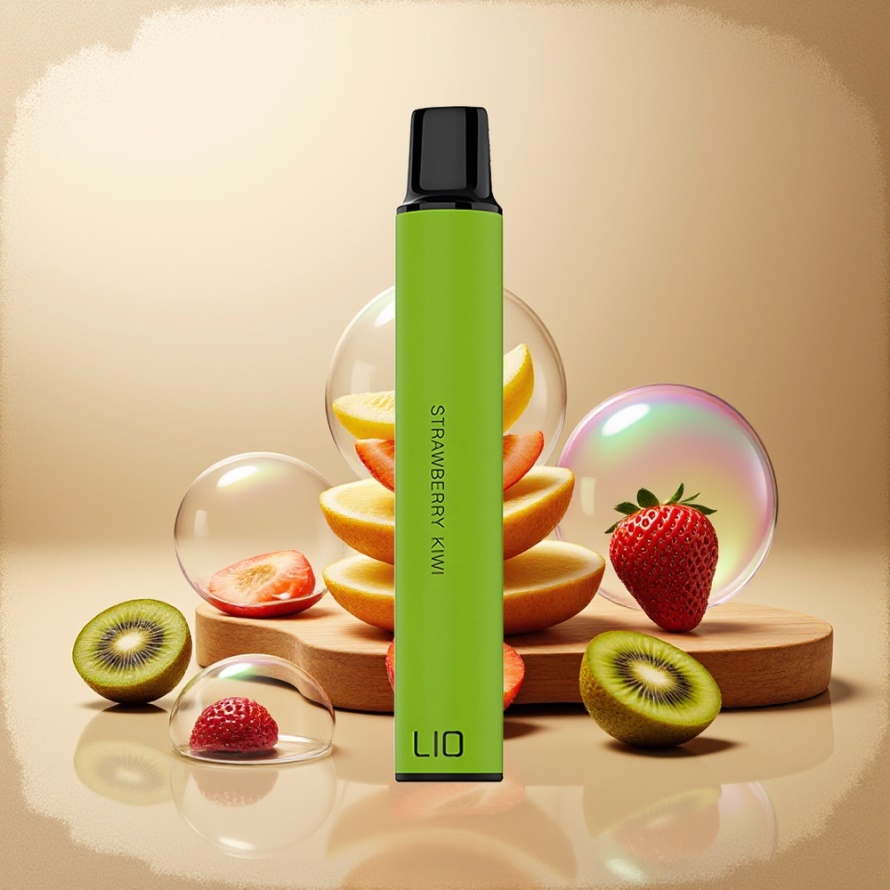 LIO Mini 600 PuffsEngångs Vape Jordgubb Kiwi 400mAh svensk grossist