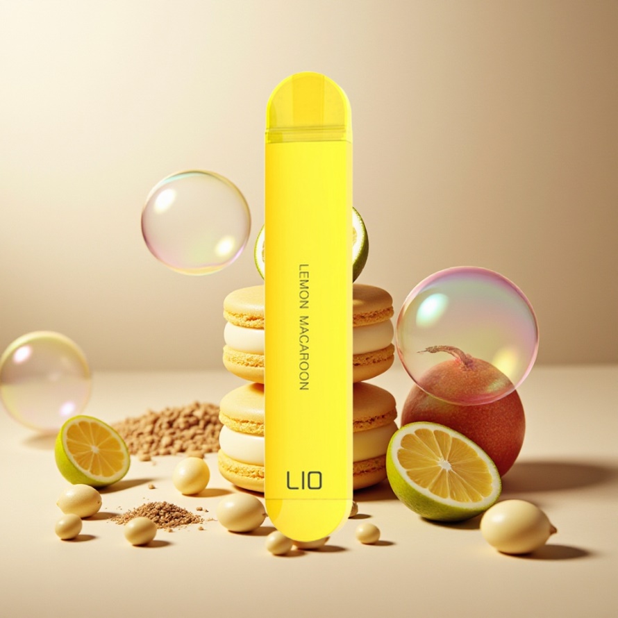 LIO NANO X 600 Puffs Engångsvape Citron Macaron 500mAh 2ML svensk grossist