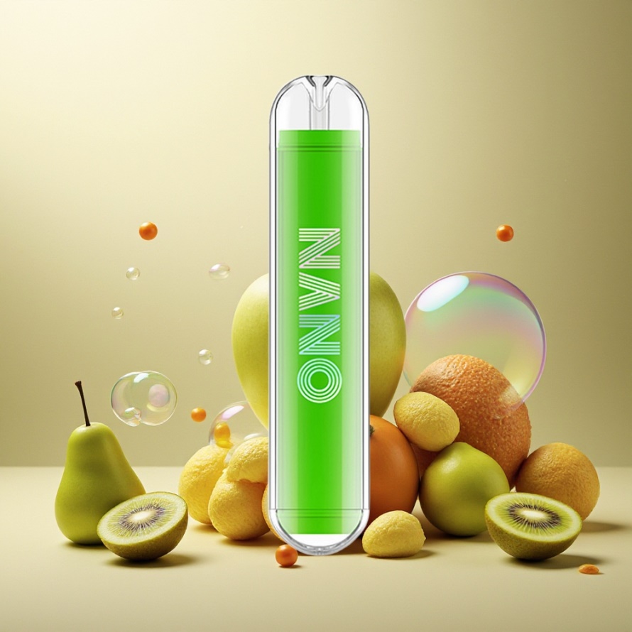 LIO NANO X2 800 PuffsEngångs Vape Grönt Äpple Kiwi 2ml svensk grossist 500mAh