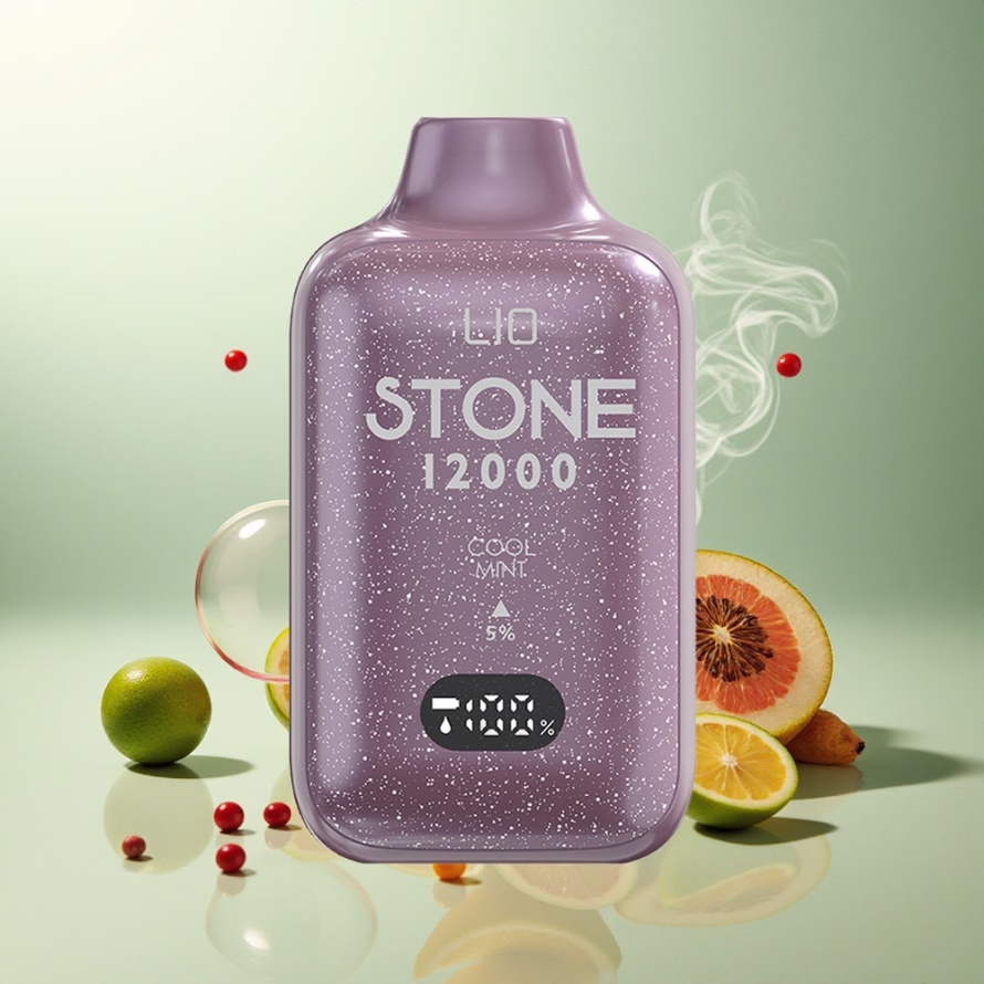 LIO Stone 12000 Puffs Engångs Vape Sval Mint 18ML 550mAh Svensk Grossist