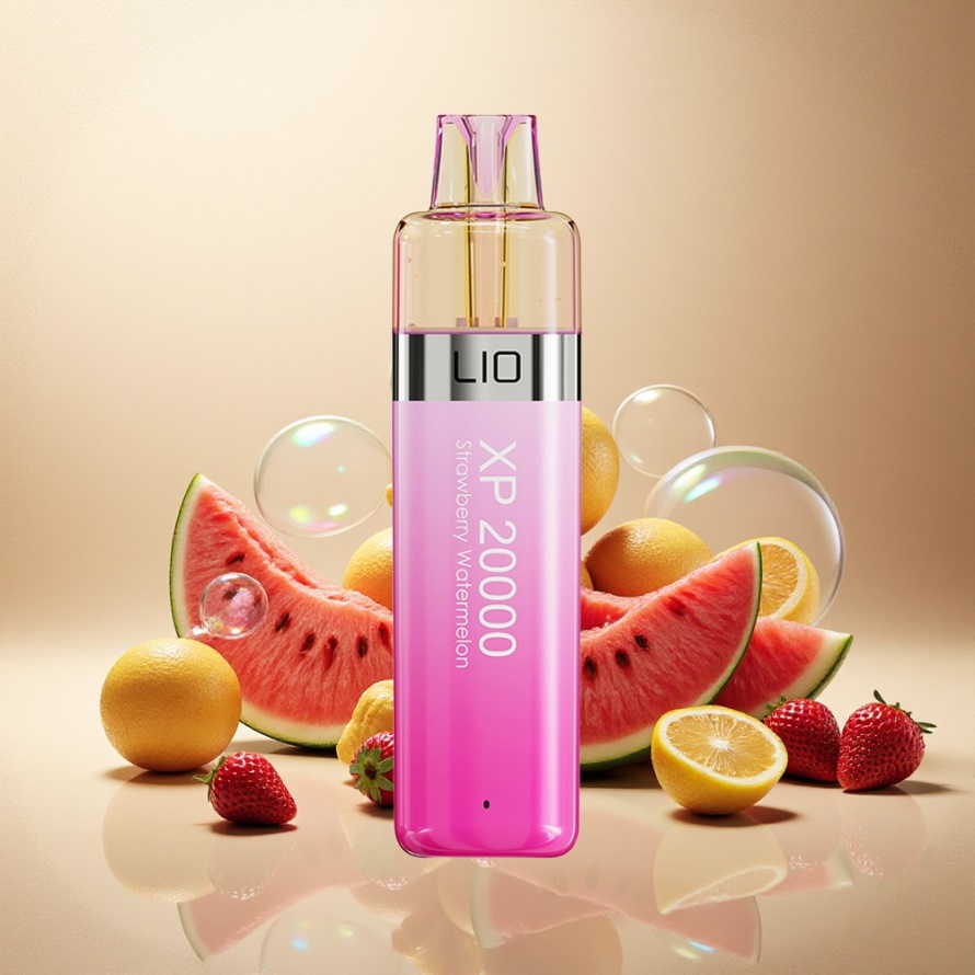 LIO XP 20000 Puffs Engångs Vape Jordgubb Vattenmelon Svensk Grossist