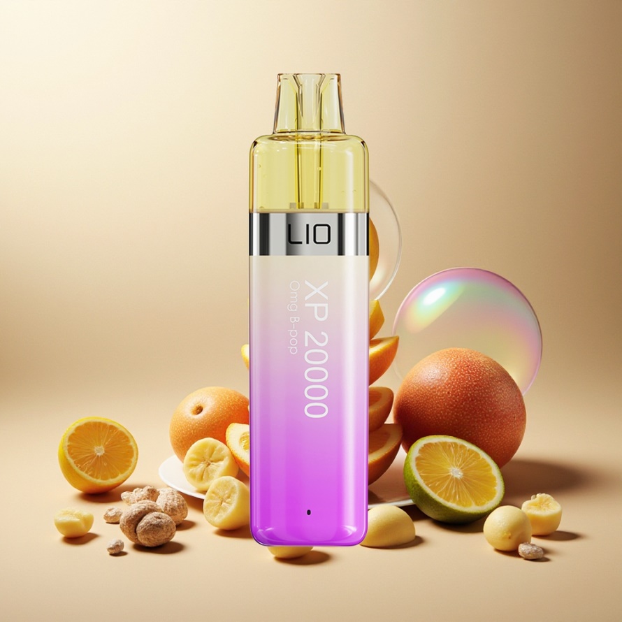 LIO XP 20000 Puffs Engångs Vape Omg B Pop Svensk Grossist med 12ML E-vätska & 900 mAh