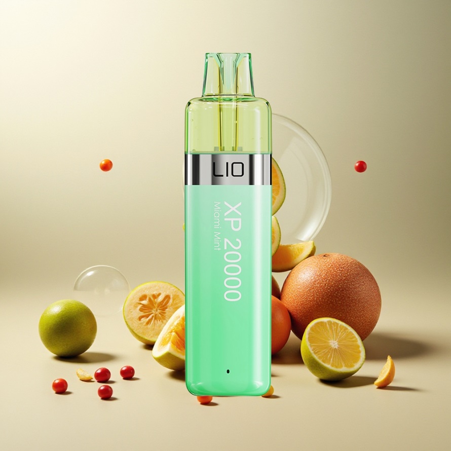 LIO XP 20000 Puffs Engångs e-cigarett Miami Mint 12ml - svensk grossist