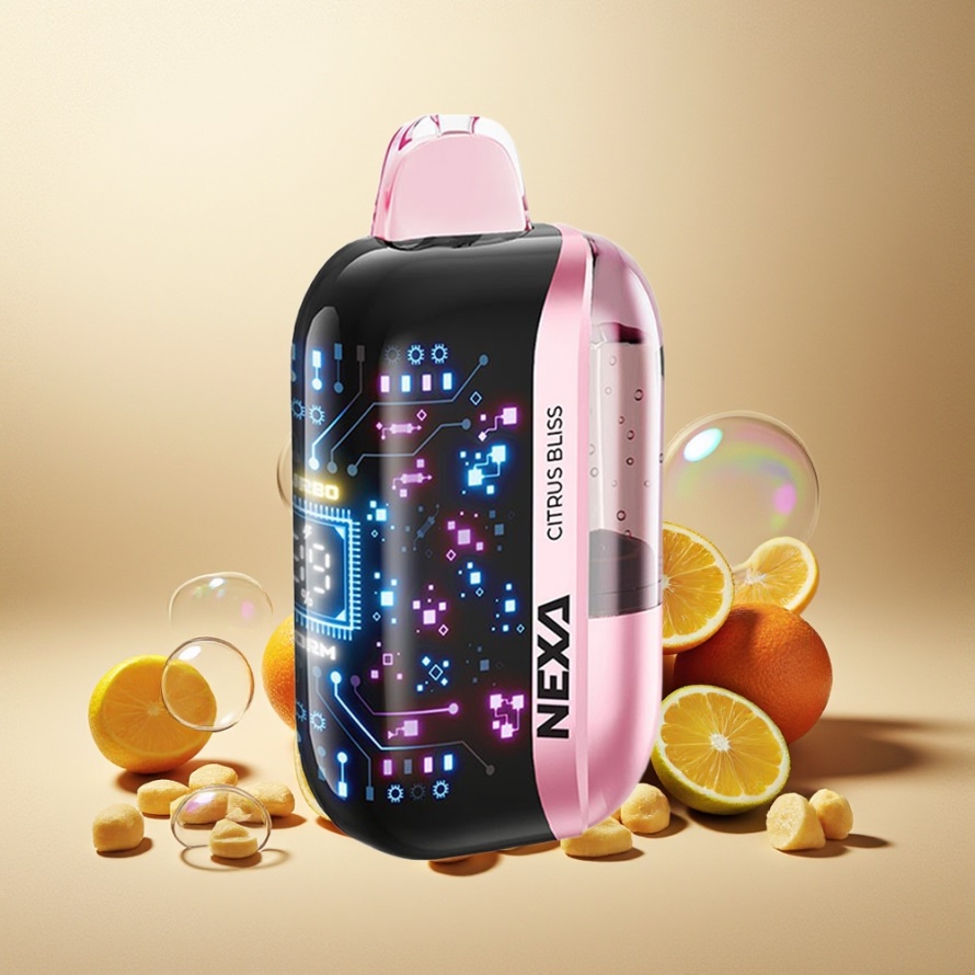 NEXA Ultra 50000 Puffs Engångs Vape Citrus Glädje svensk grossist 20ml 800mAh Typ-C