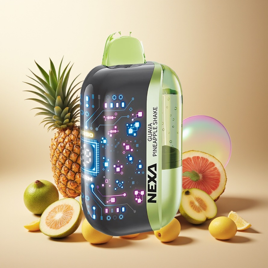NEXA Ultra 50000 Puffs Engångs Vape Guava Ananas Shake 20ml 800mah 5% Nikotin svensk grossist